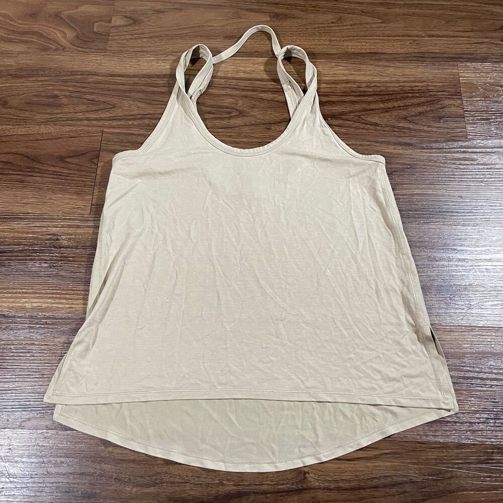 Lululemon Ease of It All Tank Top Trench Women’s Size 4 Tan Activewear Gym Yoga